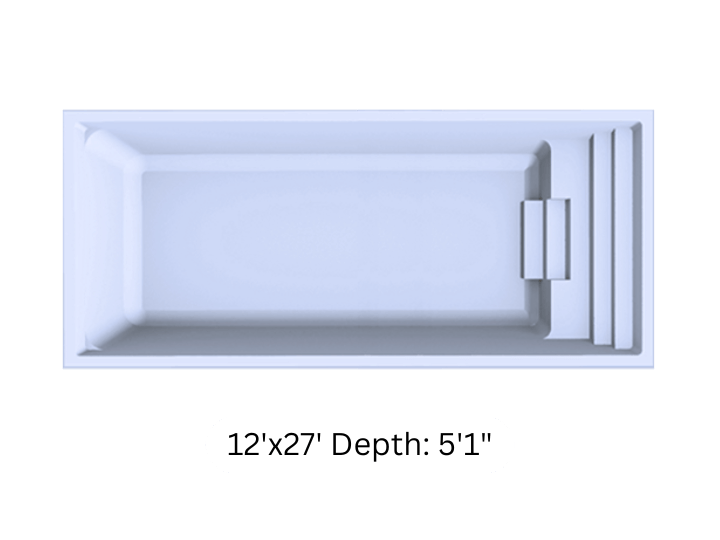 Rectangular Full Steps - 12'x27' Depth_ 5'1